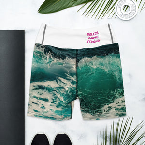 Recycled Hippy Waves Yoga Shorts