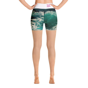 Recycled Hippy Waves Yoga Shorts