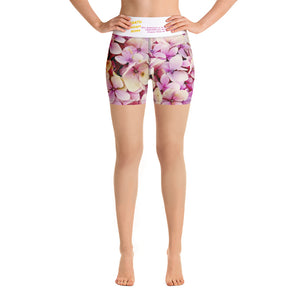 Åbn billede i diasshow, Recycled Hippy Belfie Flower Power Yoga Shorts
