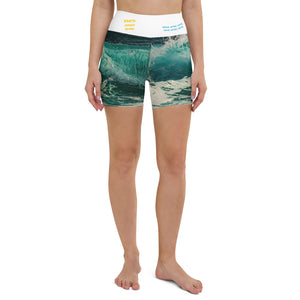 Recycled Hippy Waves Yoga Shorts