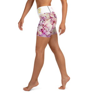 Recycled Hippy Belfie Flower Power Yoga Shorts