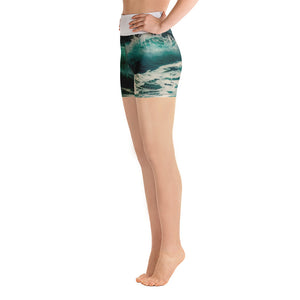 Recycled Hippy Waves Yoga Shorts