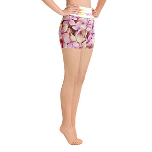 Recycled Hippy Belfie Flower Power Yoga Shorts