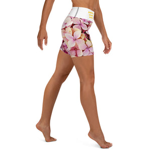 Recycled Hippy Belfie Flower Power Yoga Shorts