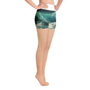 Recycled Hippy Waves Yoga Shorts